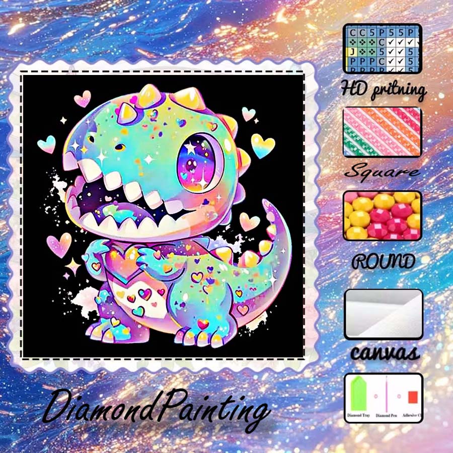5D Diamond Painting Kit Full Drill - 1 buah kain flocking 5D DIY,