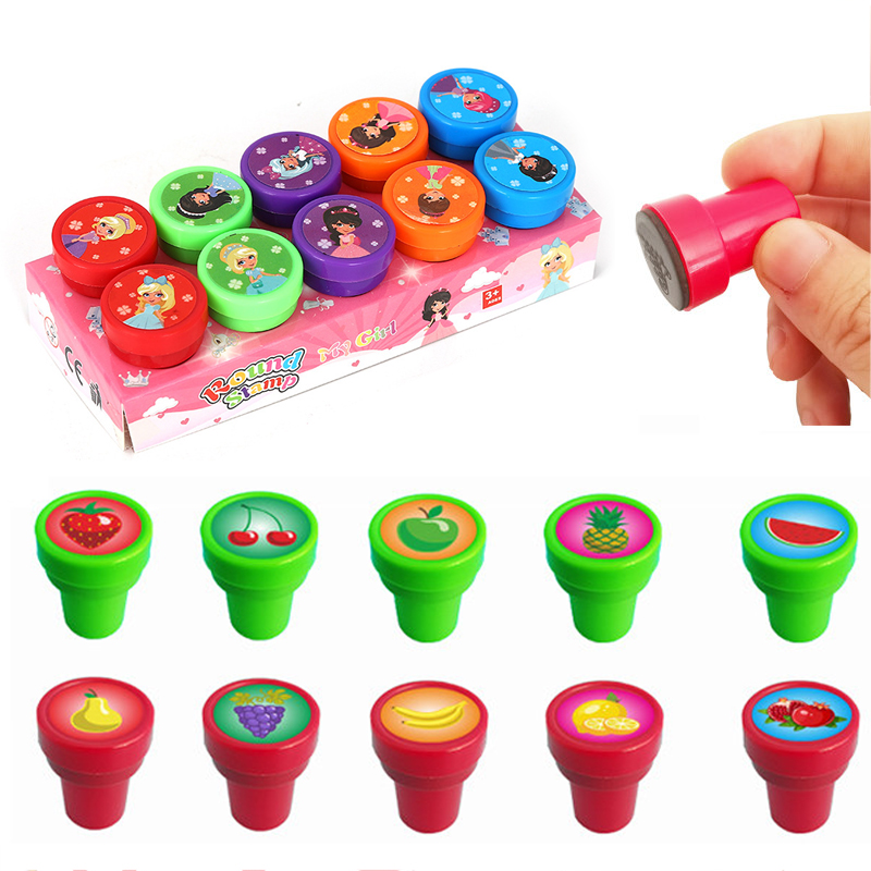 Painting Supplies - 10 Buah/Kotak Stempel Beraneka Ragam Stempel
