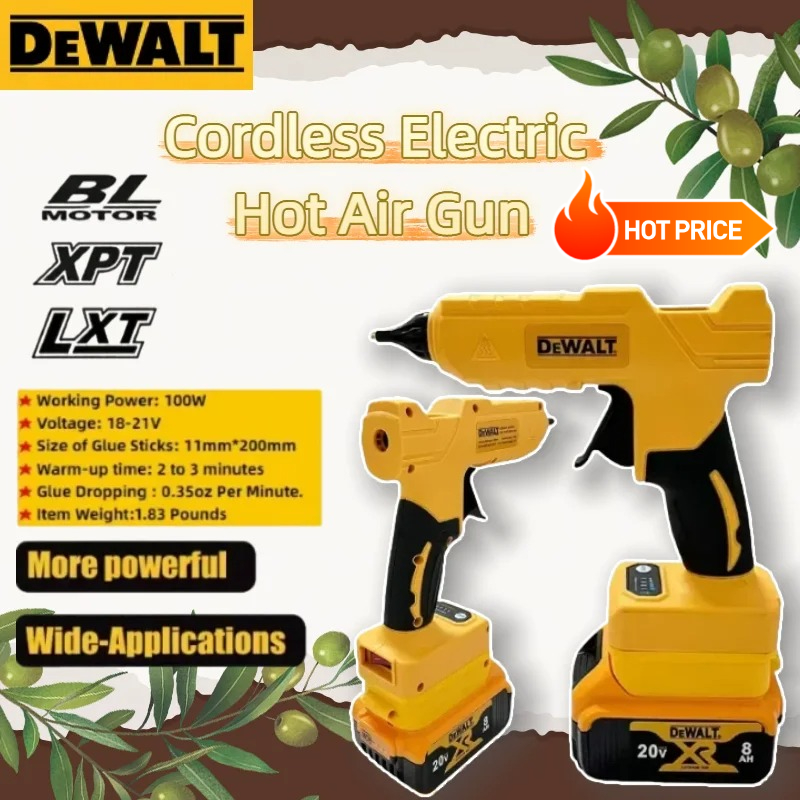 Hot Melt Glue Gun Cordless - Pistol Lem Panas Elektrik Tanpa Kabel