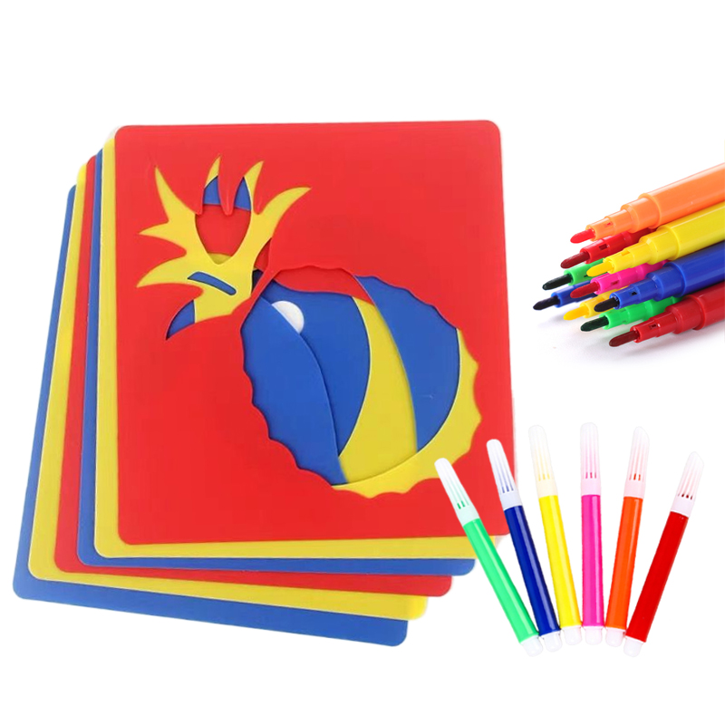Painting Supplies - 10/20 Buah Templat Lukisan Stensil Gambar