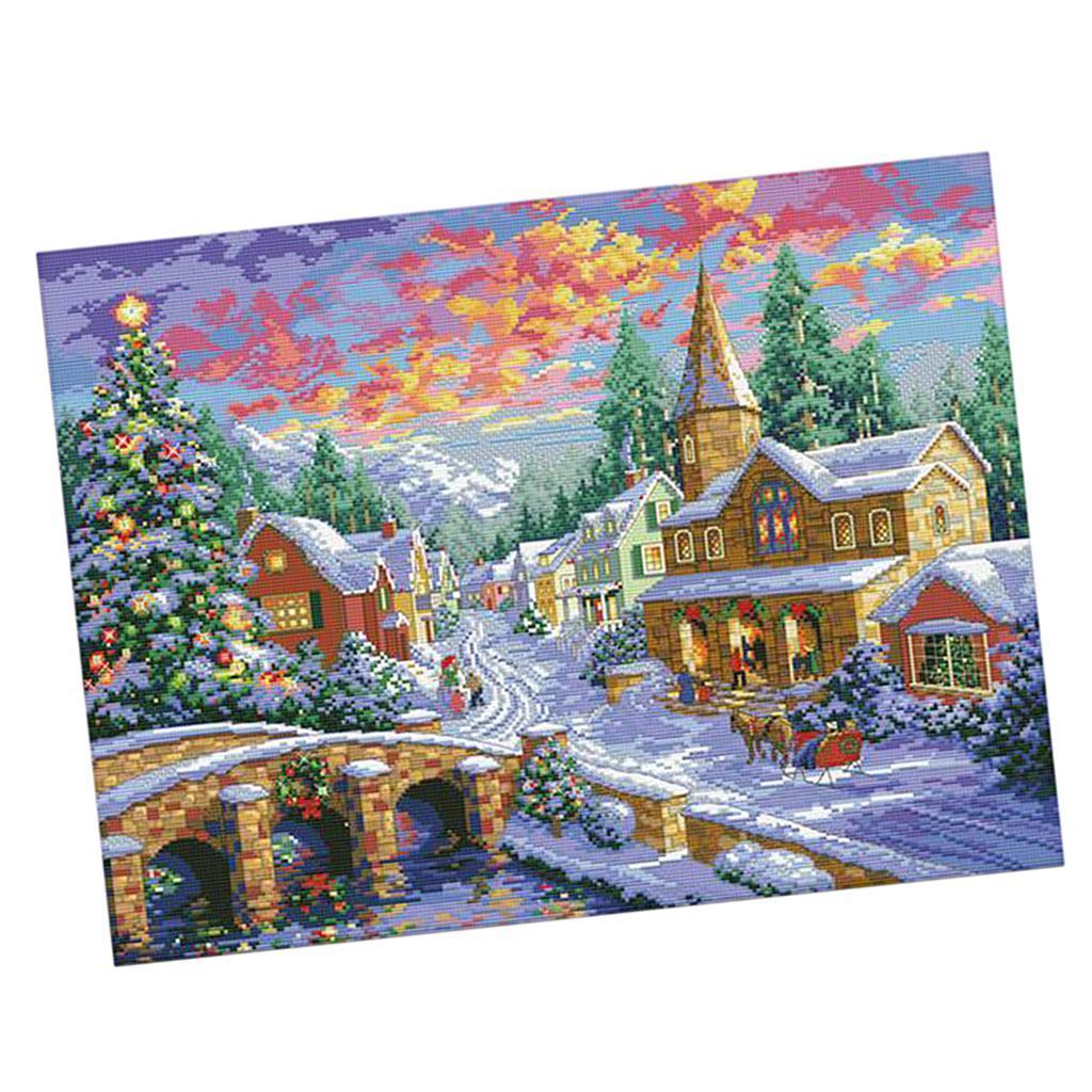 Cross Stitch Stamped Kits Beginners - Perlengkapan Kerajinan Jahit DIY, Kit Sulaman