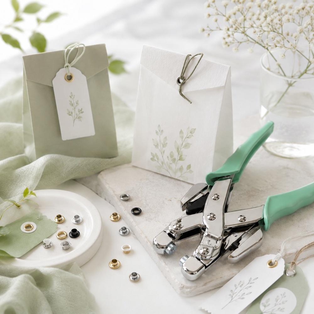 Sewing - Perangkat Alat Grommet, Tang Pembuat Lubang