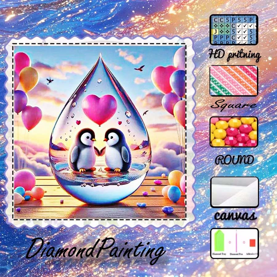 5D Diamond Painting Kit Full Drill - 1 buah kain flocking 5D DIY,