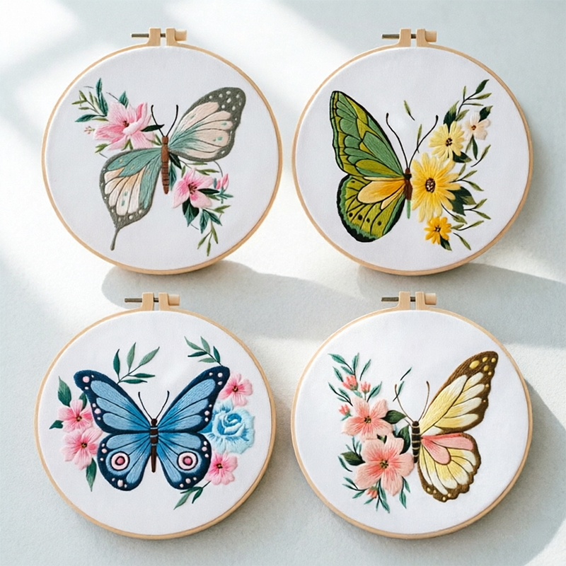 Embroidery - 1pc 20X20CM 7.87 inci Kit Bordir