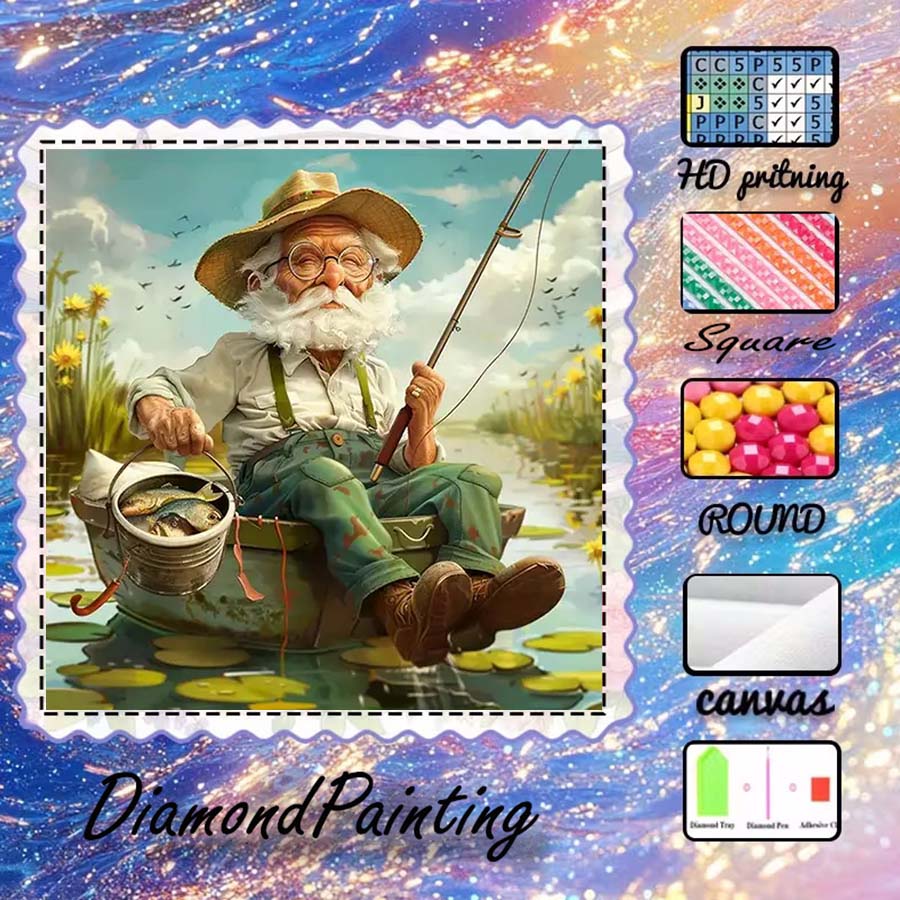 5D Diamond Painting Kit Full Drill - 1 lembar kain flocking 5D DIY,