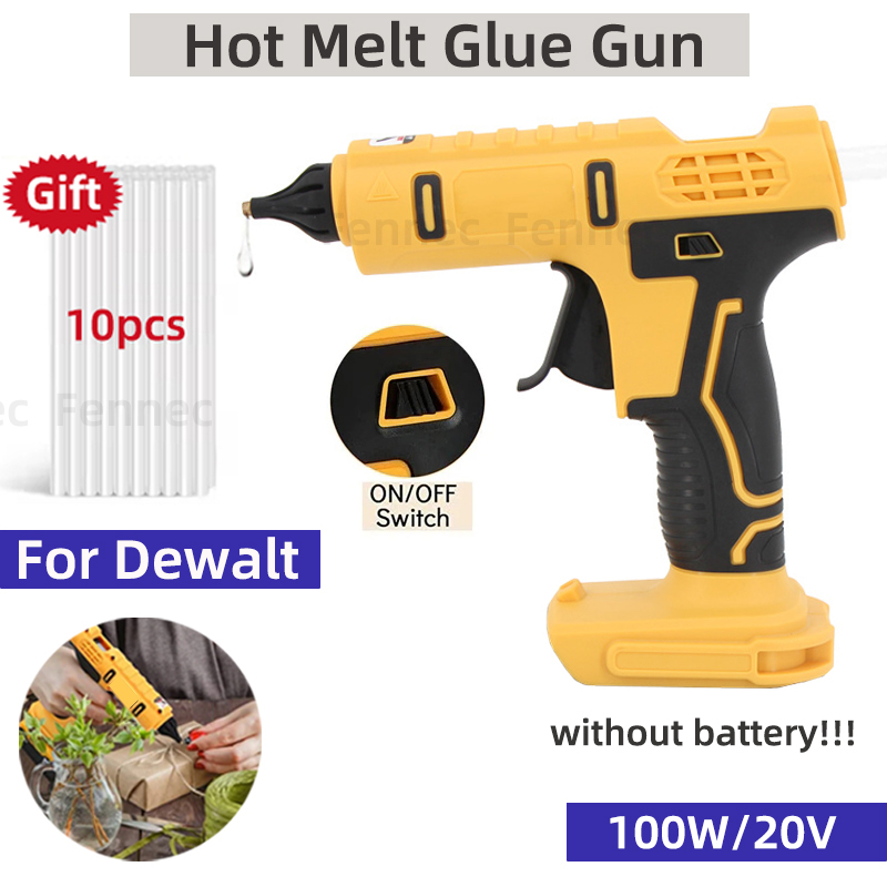 Hot Melt Glue Gun Cordless - Pistol lem panas genggam elektrik tanpa