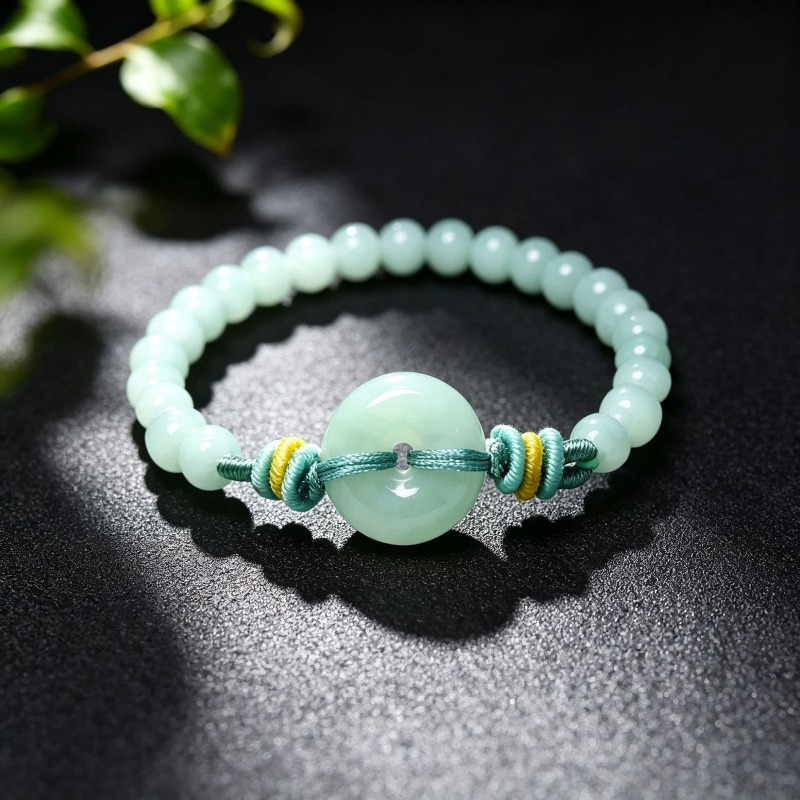 Beading - Gelang Manik-manik Giok Biru Zamrud Asli