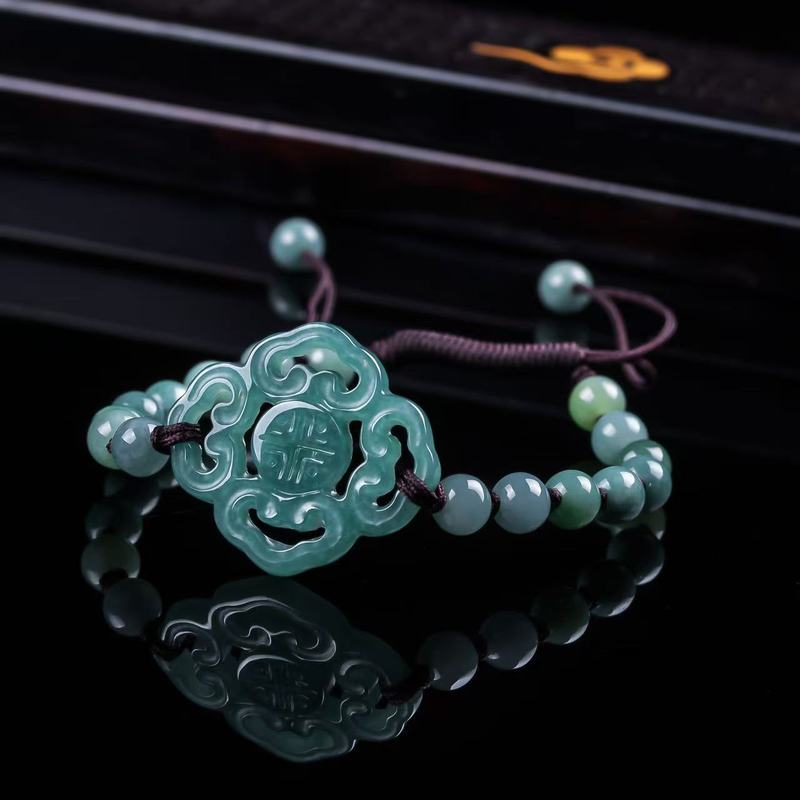 Beading - Gelang Giok Alami Kelas A Desain