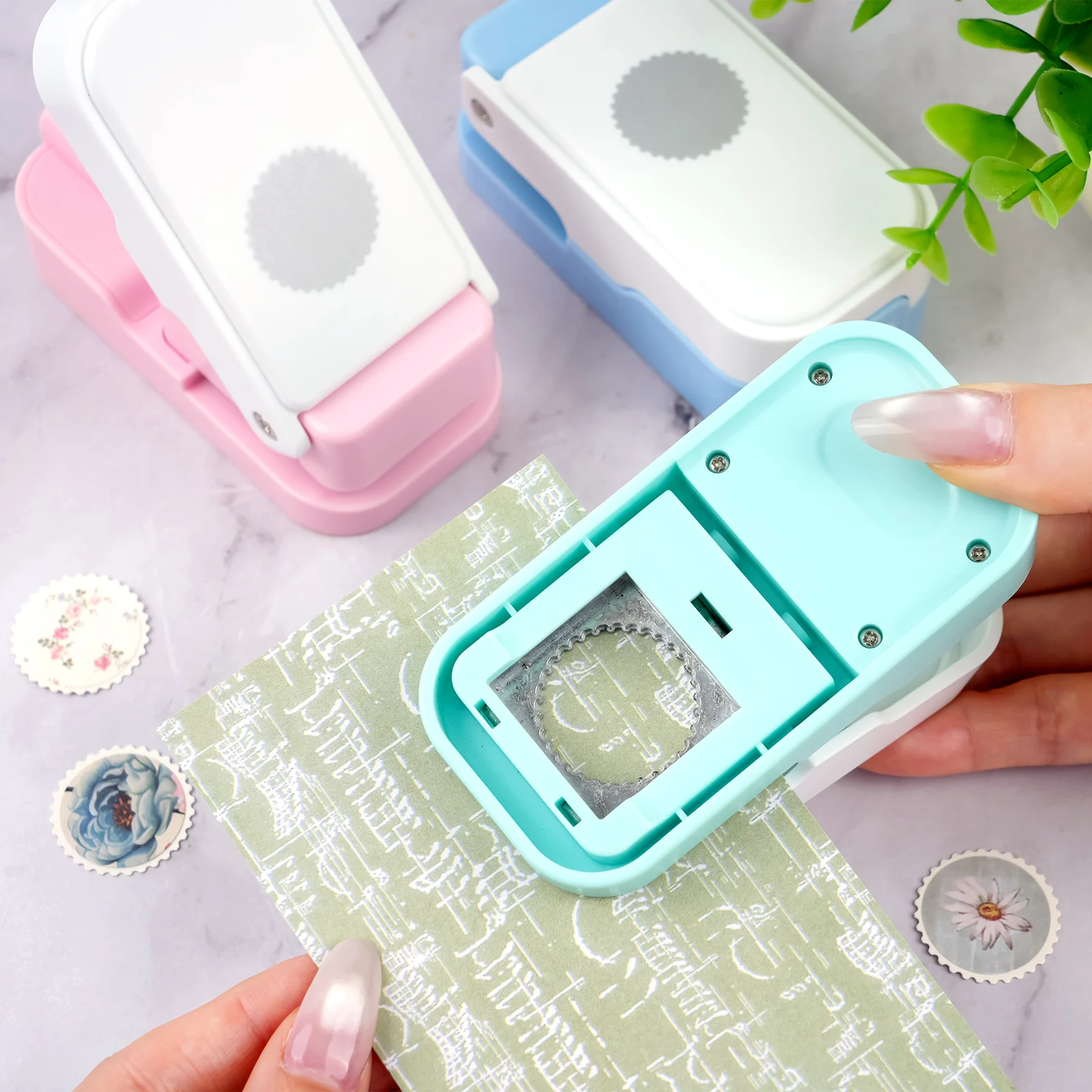 Scrapbooking - Alat Pemotong Kertas Lingkaran Berlapis untuk
