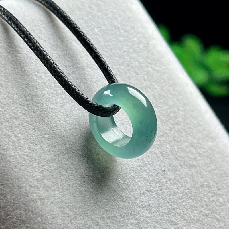 Beading - Cincin Liontin Manik Keberuntungan Air Biru