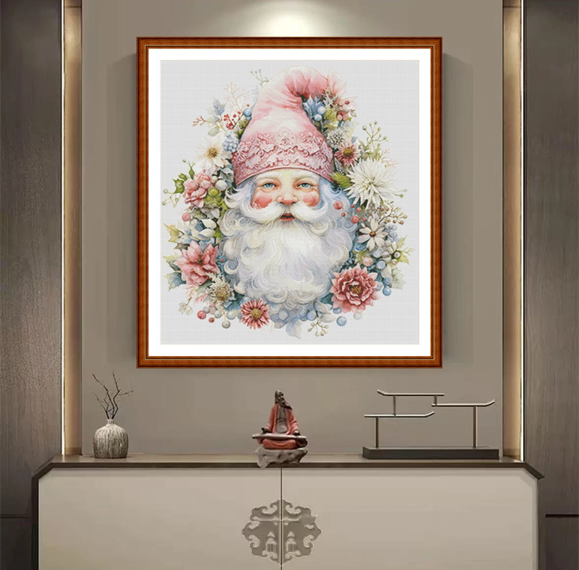 Cross Stitch Stamped Kits Beginners - [ZZ4491- Flower Ball Dwarf] Kit Sulaman