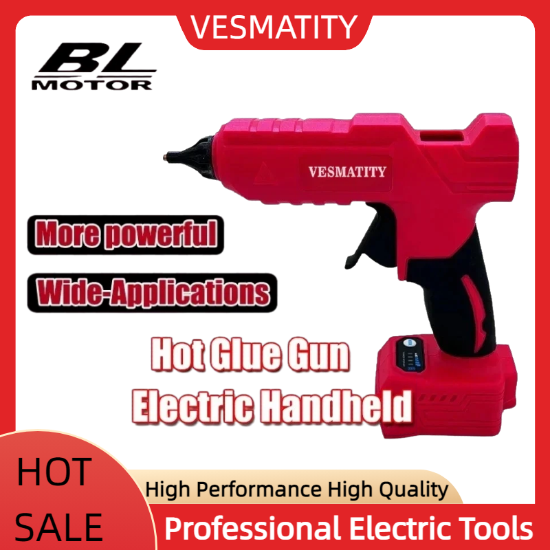 Hot Melt Glue Gun Cordless - Pistol Lem Panas Tanpa Kabel, Pistol