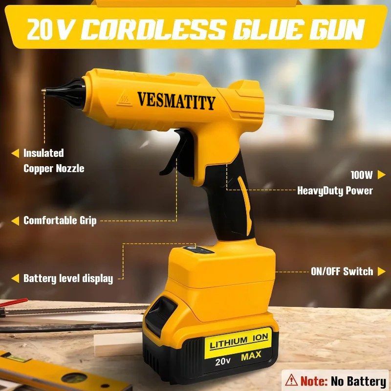 Pistol Lem Panas Multifungsi E - Hot Melt Glue Gun Cordless ulasan dan harga