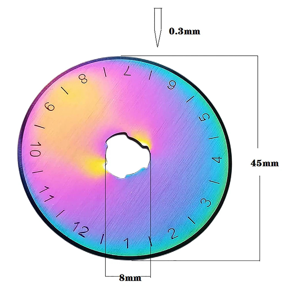 10 Buah Pisau Pemotong Putar 4 - Rotary Cutter For Fabric 45Mm ulasan dan harga