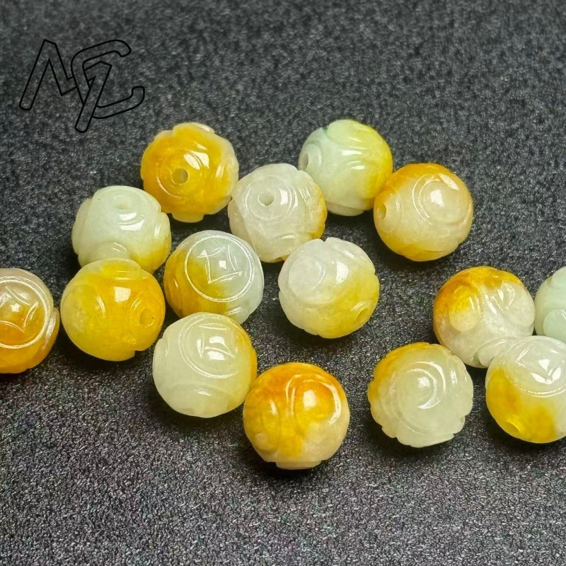5pcs Manik-manik Bulat Giok Za - Beading ulasan dan harga
