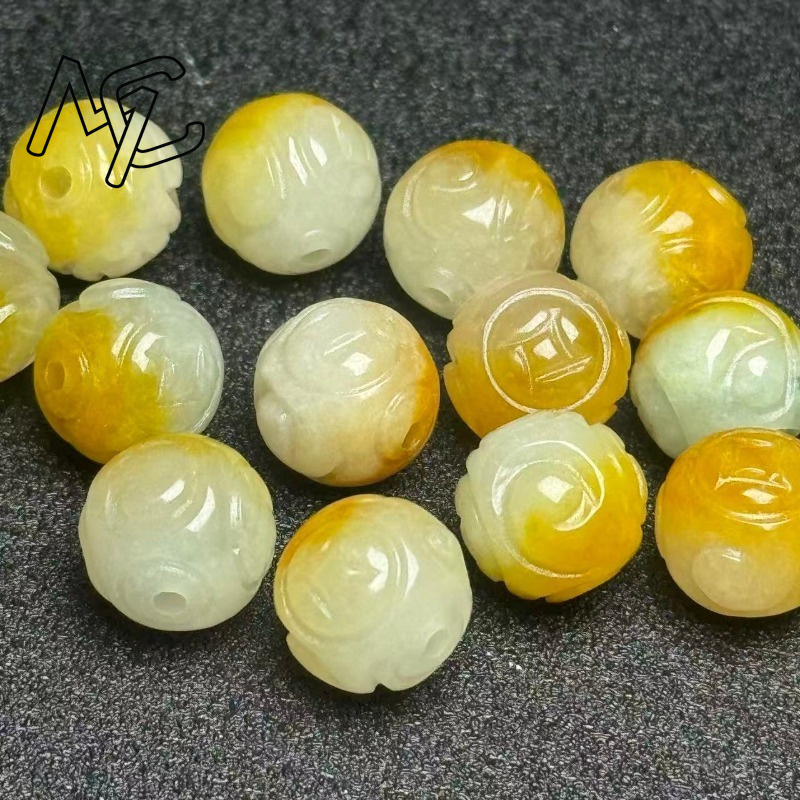 5pcs Manik-manik Bulat Giok Za - Beading ulasan dan harga