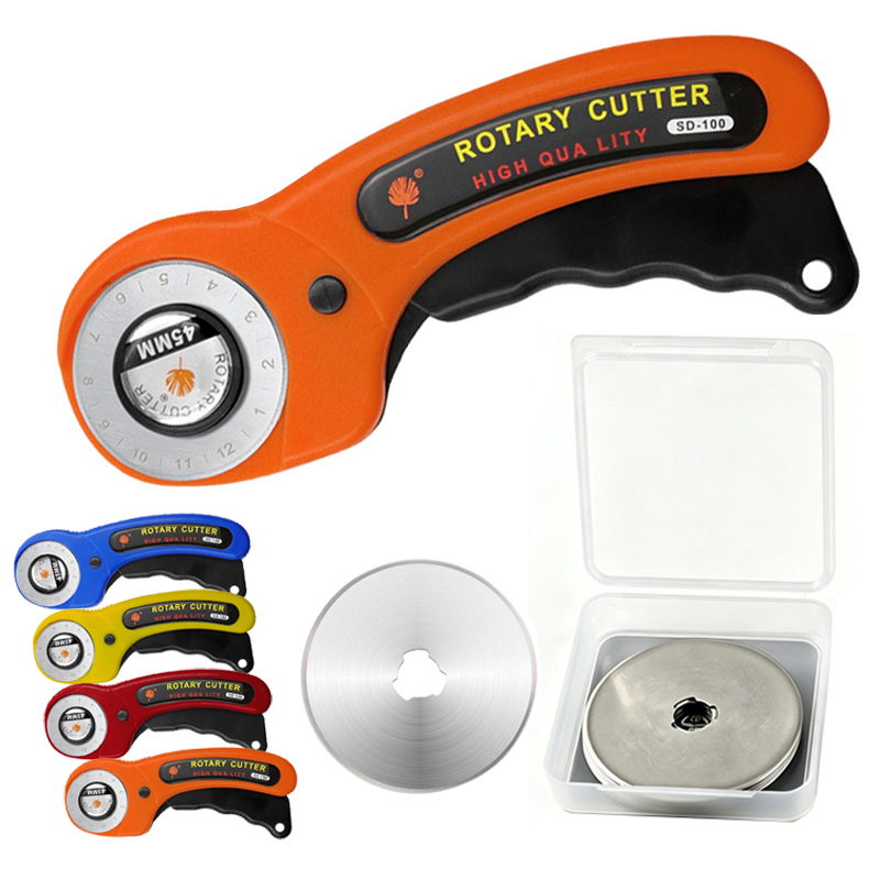 Pemotong Kain Putar dengan Bil - Rotary Cutter For Fabric 45Mm ulasan dan harga