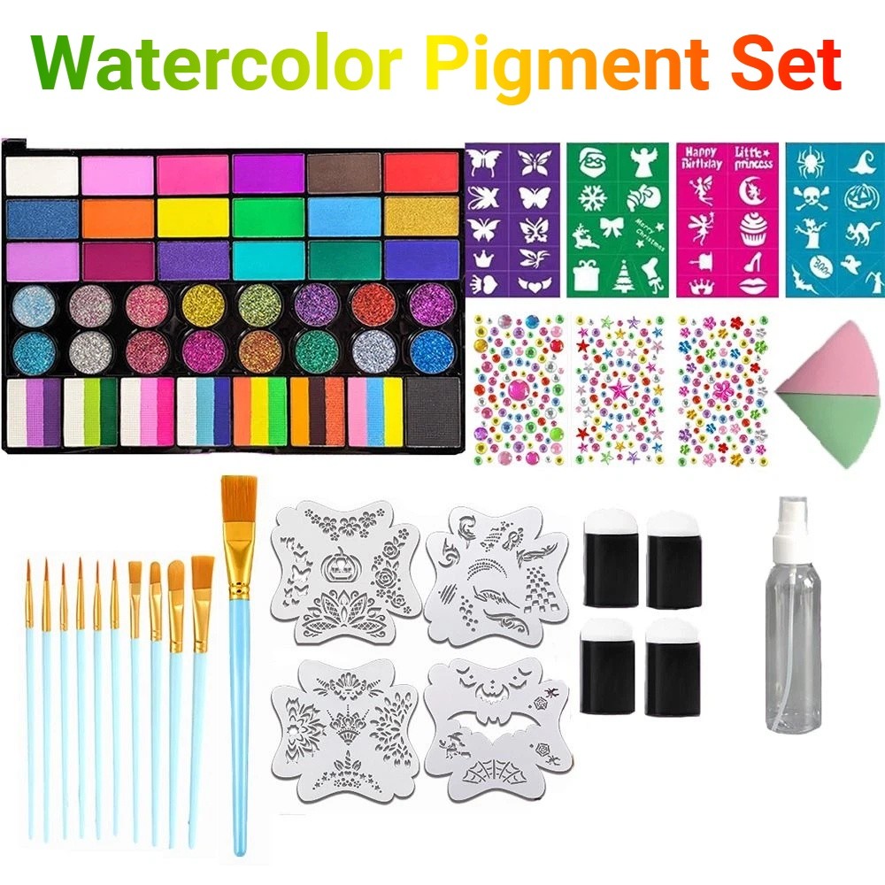 Set Cat Air 42 Warna, Warna Ce - Watercolor Paint Set Solid Pigment ulasan dan harga
