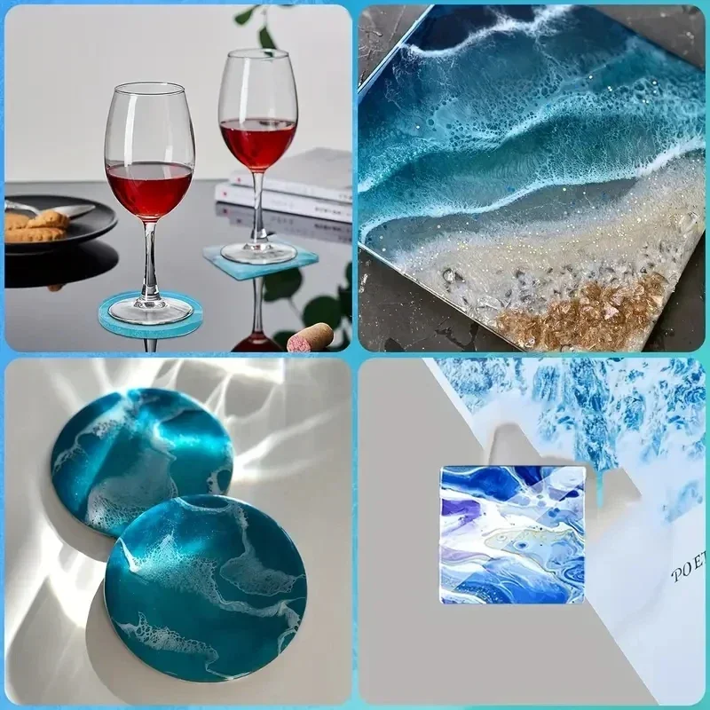 5 Buah/Set Cetakan Silikon Pem - Silicone Epoxy Resin Molds Set ulasan dan harga