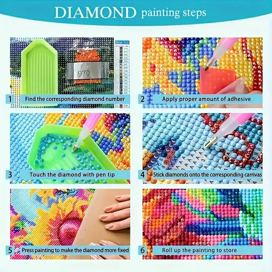 Kartun Pasangan Tua Bahagia 5D - 5D Diamond Painting Kit Full Drill ulasan dan harga