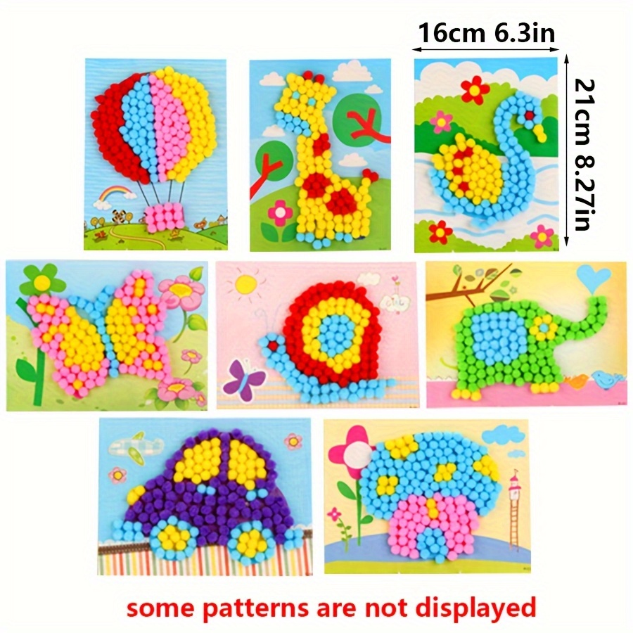 2 Buah 16X21Cm Lukisan Pom-Pom - Painting Supplies ulasan dan harga