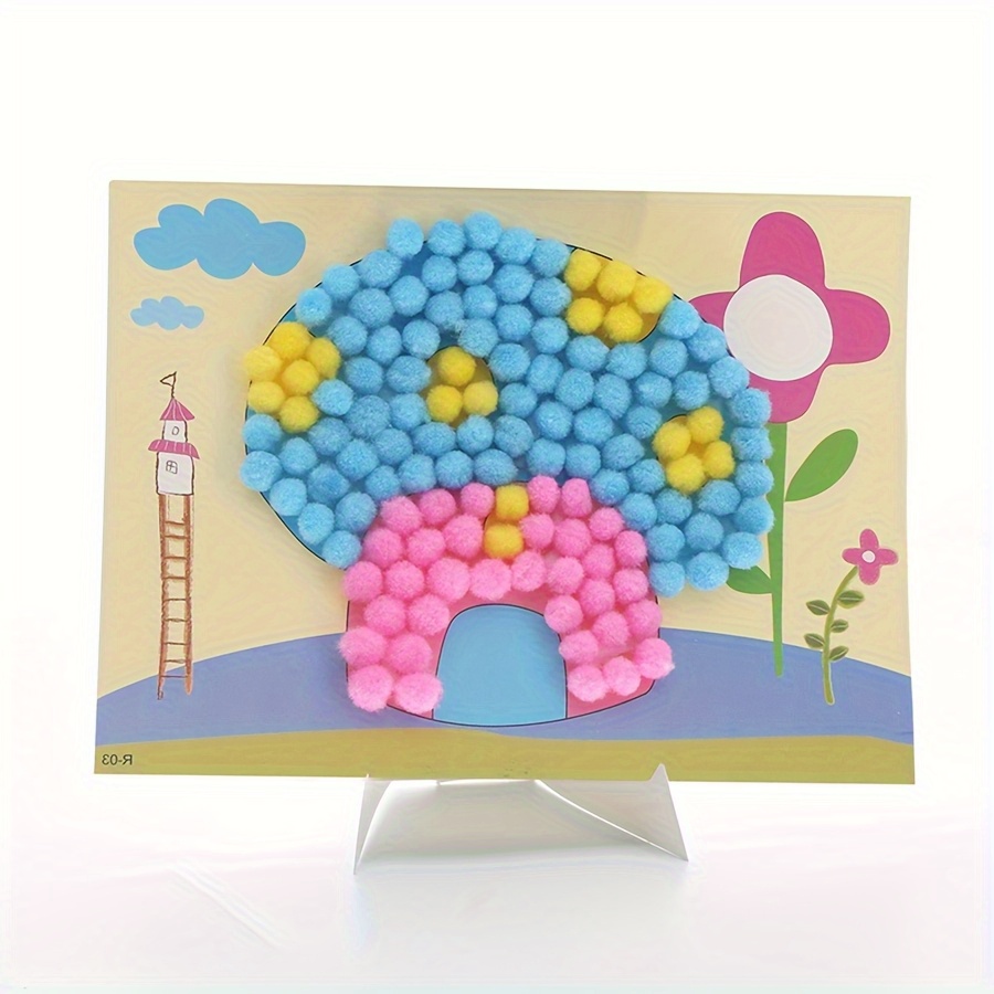 2 Buah 16X21Cm Lukisan Pom-Pom - Painting Supplies ulasan dan harga