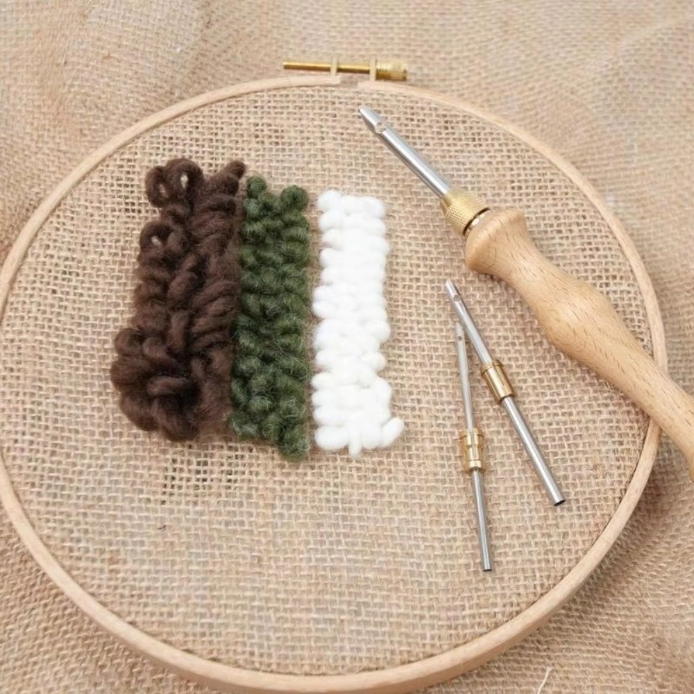Set Jarum Punch 2.5mm/3.5mm/5m - Cotton Embroidery Thread Skeins ulasan dan harga