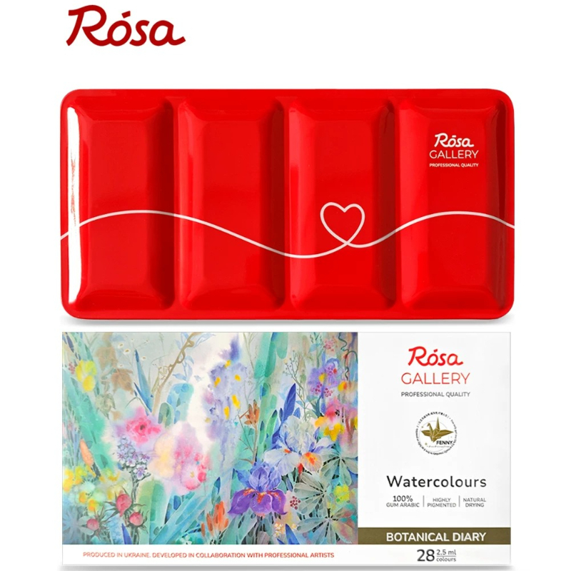 ROSA 28 Warna Set Cat Air Soli - Watercolor Paint Set Solid Pigment ulasan dan harga