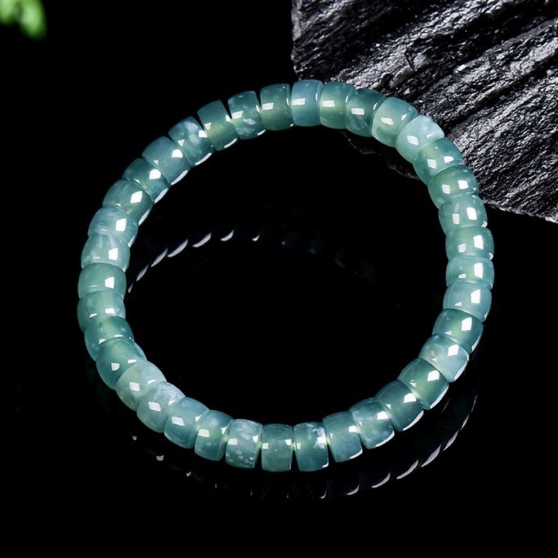 Gelang Batu Giok Biru Alami Ke - Beading ulasan dan harga