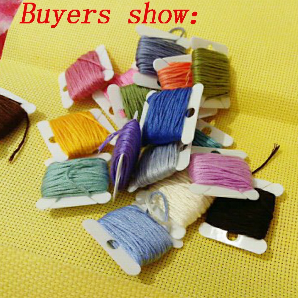 30 buah alat jahit silang kera - Cotton Embroidery Thread Skeins ulasan dan harga