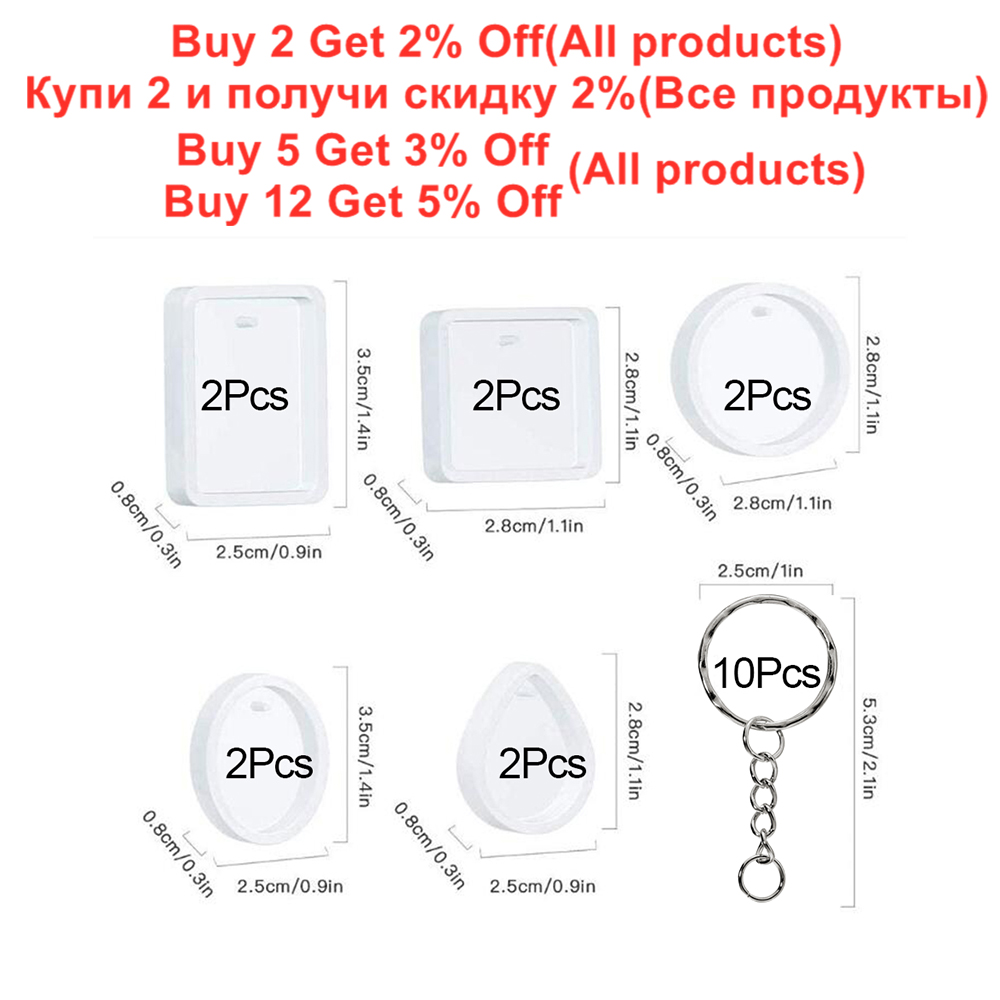 20 Buah/Set DIY Alat Cetakan S - Silicone Epoxy Resin Molds Set ulasan dan harga