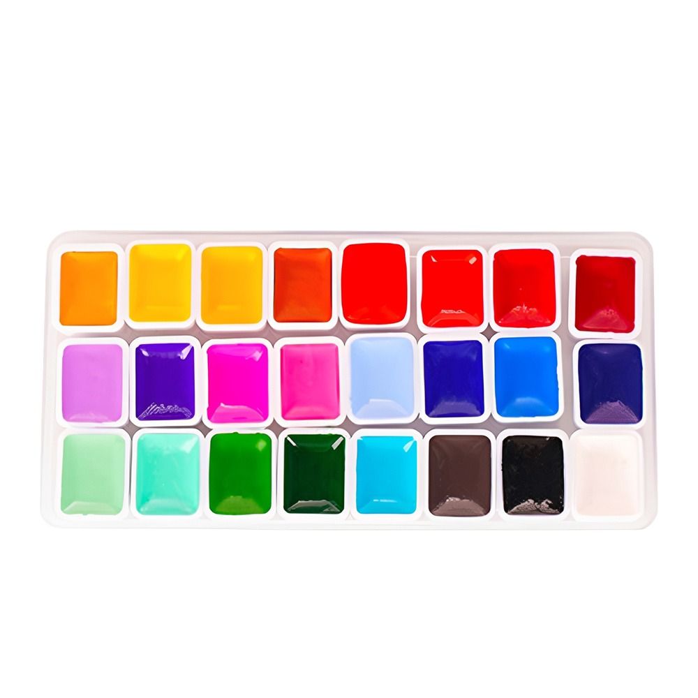 Set Cat Air 24 Warna Plastik 1 - Watercolor Paint Set Solid Pigment ulasan dan harga