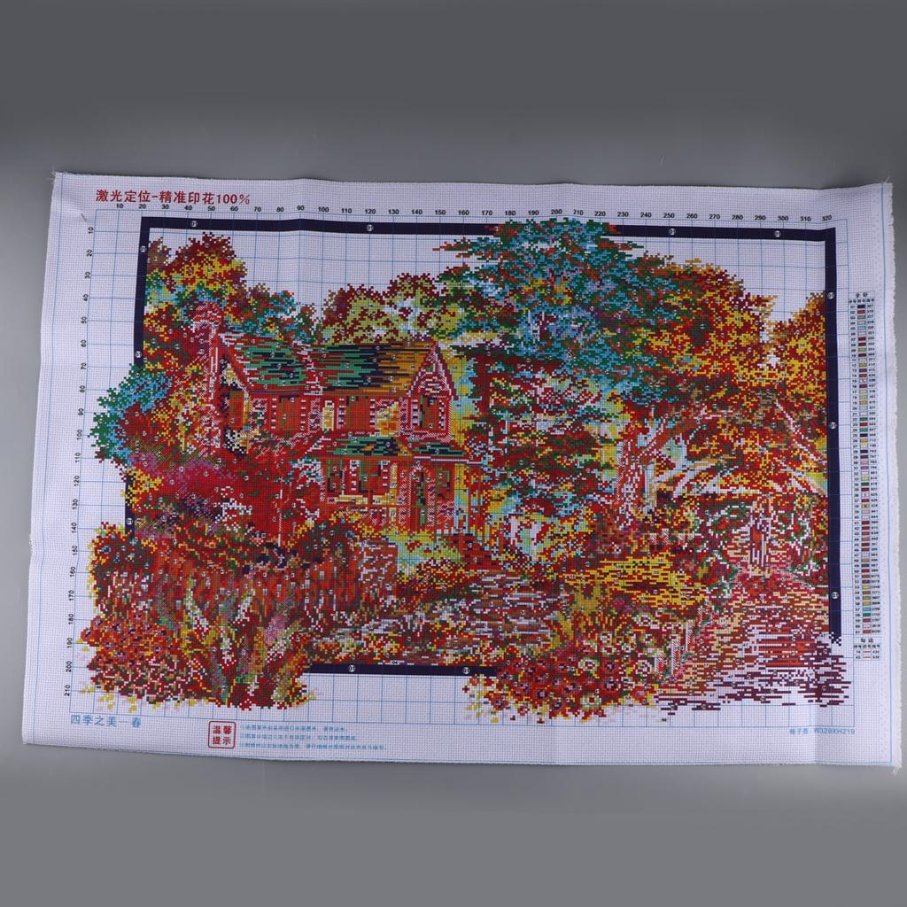 Kit Sulaman Silang Bermotif Ka - Cross Stitch Stamped Kits Beginners ulasan dan harga