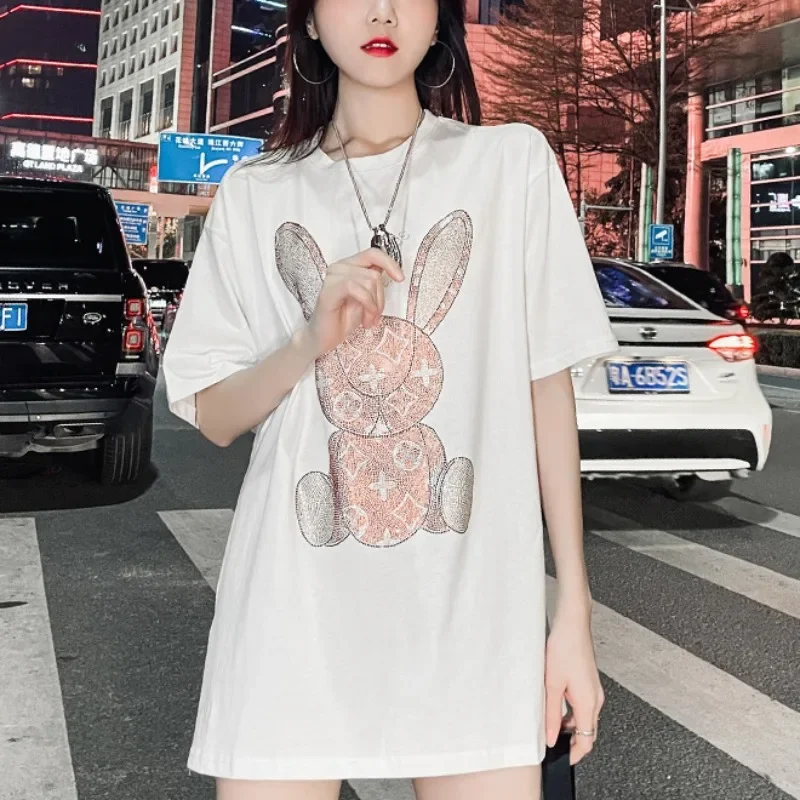 Kaos Kasual Musim Panas Wanita - Embroidery ulasan dan harga