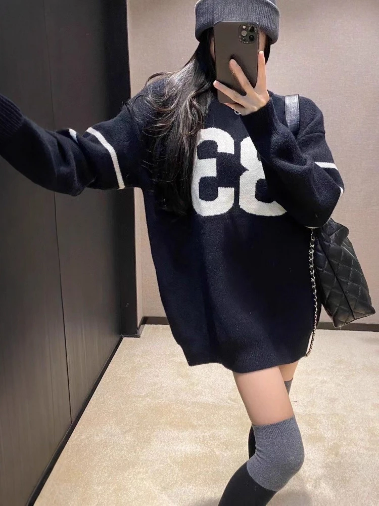 Sweater Rajut Vintage Y2K Wani - Embroidery ulasan dan harga