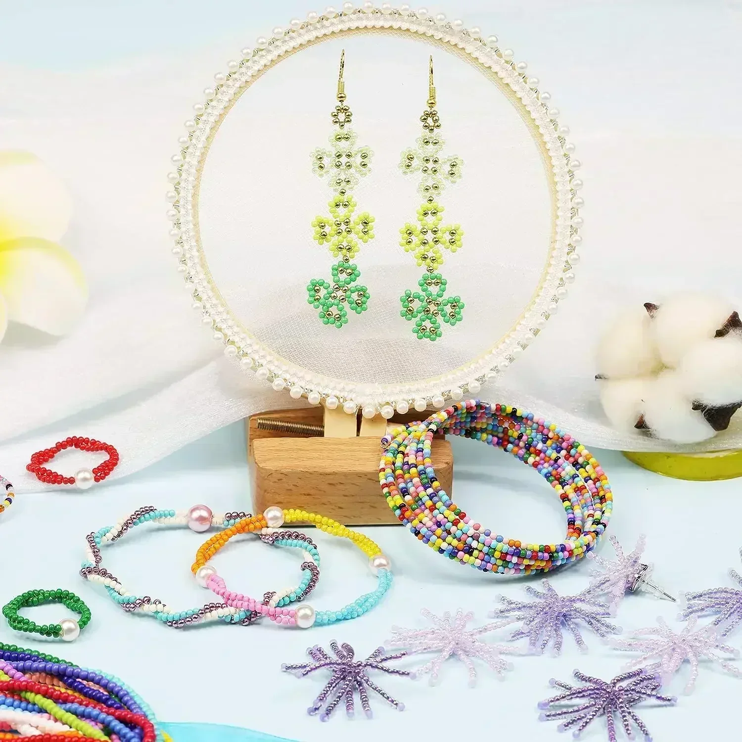10g 2mm 3mm 4mm manik-manik ka - Glass Seed Beads 2Mm Jewelry Making ulasan dan harga