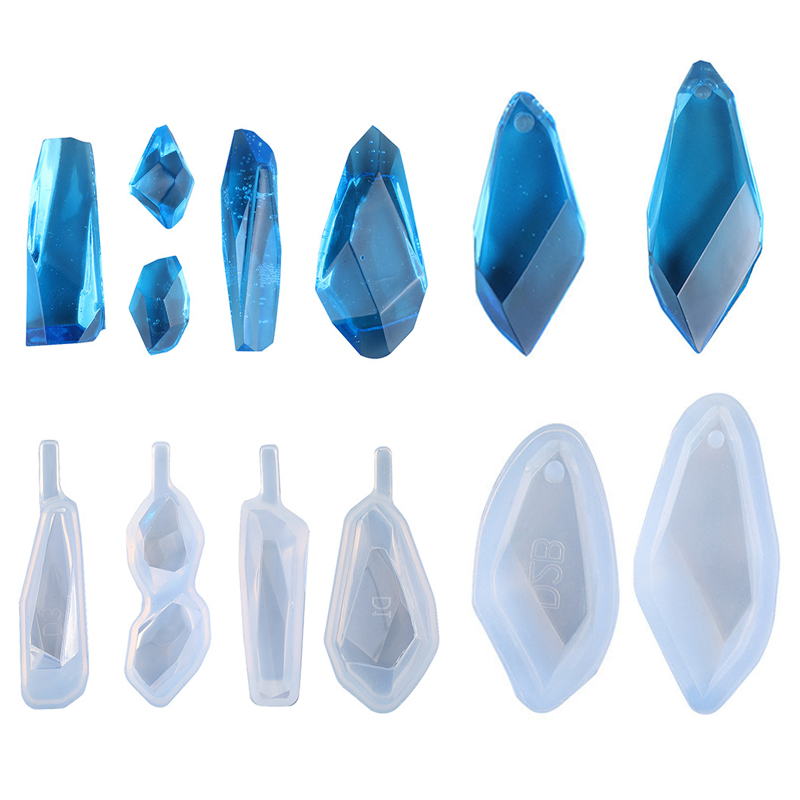 1/6/10 Buah DIY Gantungan Kunc - Silicone Epoxy Resin Molds Set ulasan dan harga