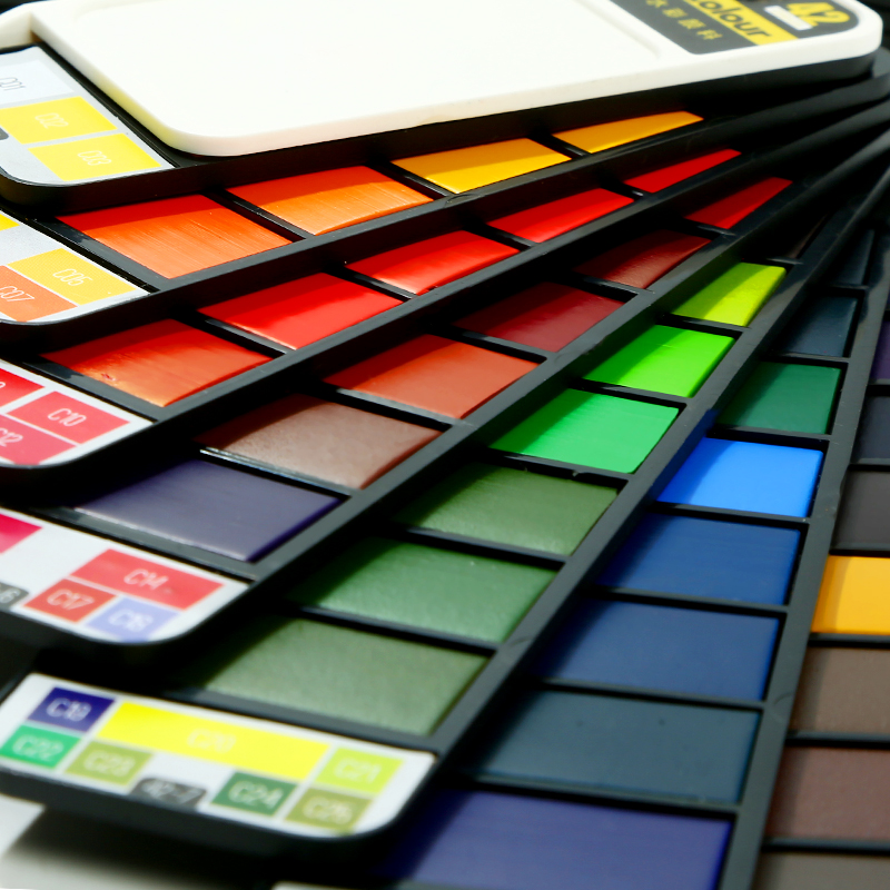 18/25/33/42 Warna Solid Waterc - Watercolor Paint Set Solid Pigment ulasan dan harga