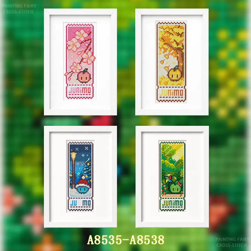 [Seri A-Four Seasons] Kit Sula - Cross Stitch Stamped Kits Beginners ulasan dan harga