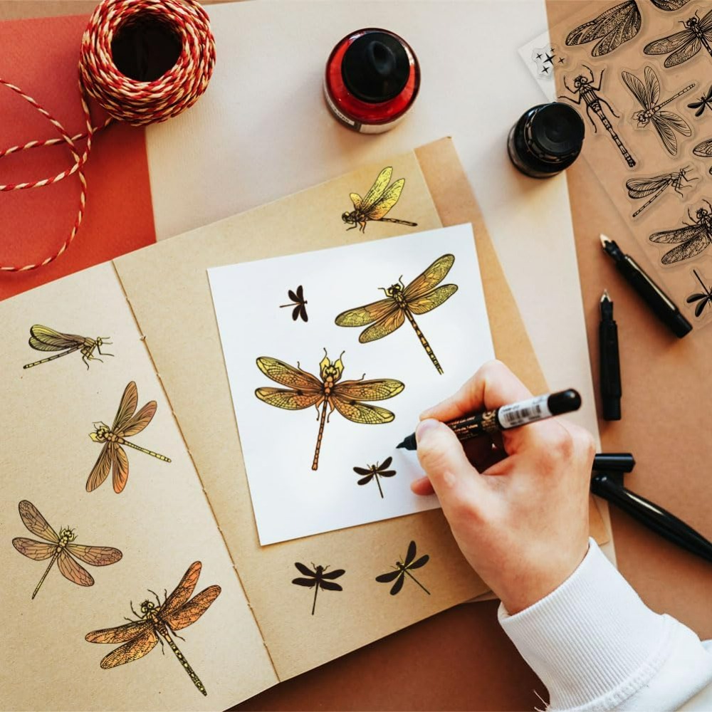 Dragonfly stempel bening untuk - Clear Silicone Stamps For Card Making ulasan dan harga