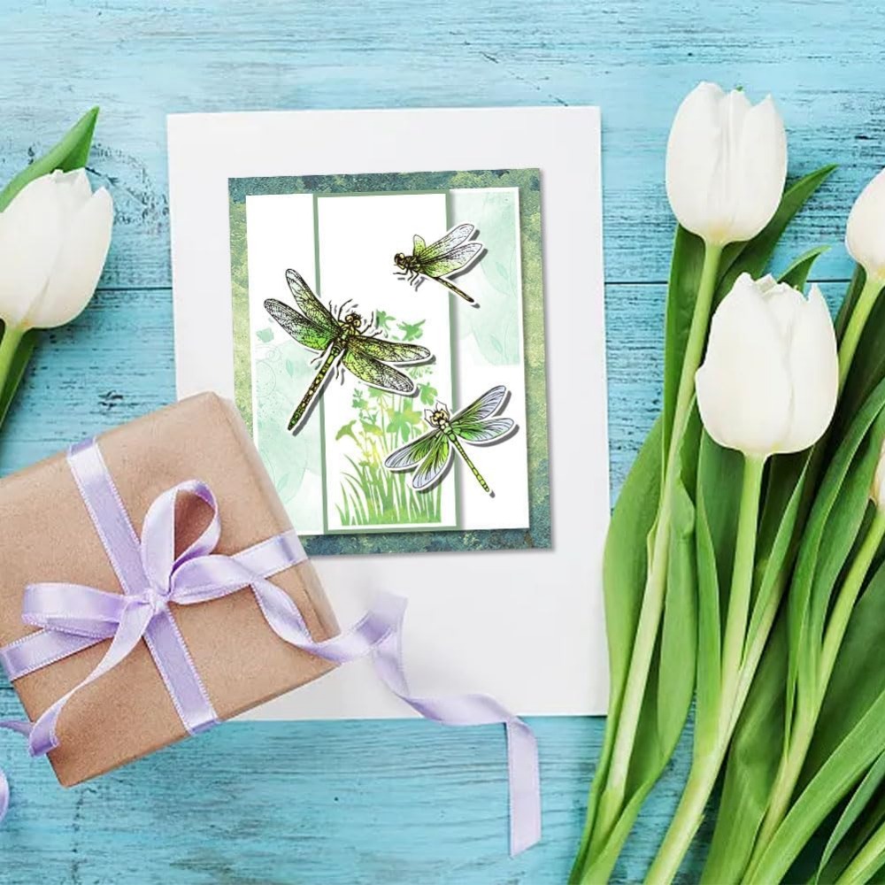 Dragonfly stempel bening untuk - Clear Silicone Stamps For Card Making ulasan dan harga