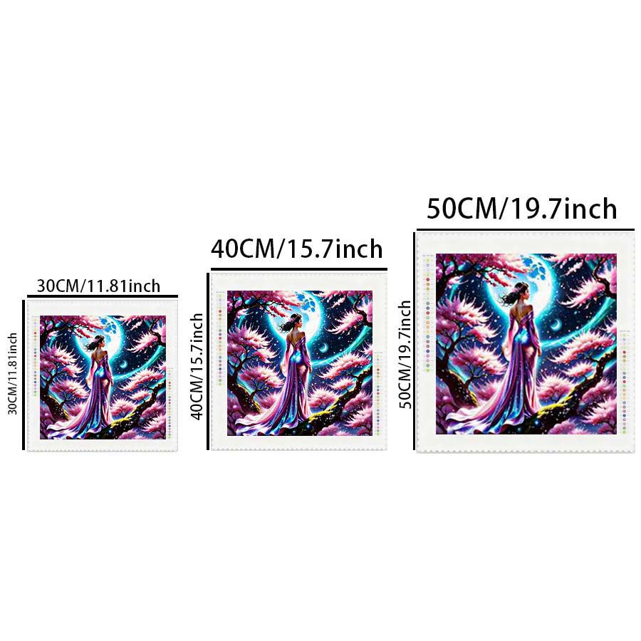 1 buah kain flocking 5D DIY, b - 5D Diamond Painting Kit Full Drill ulasan dan harga