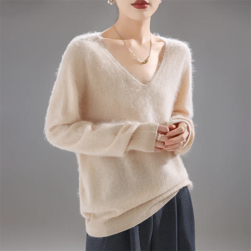 Sweater Wanita 100% Wol Merino - Embroidery ulasan dan harga