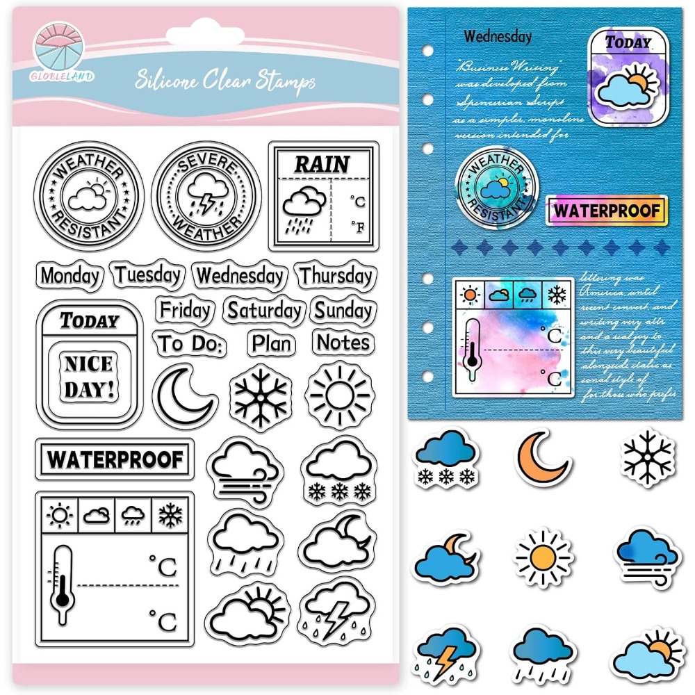 Stempel Silikon Harian Cuaca u - Clear Silicone Stamps For Card Making ulasan dan harga