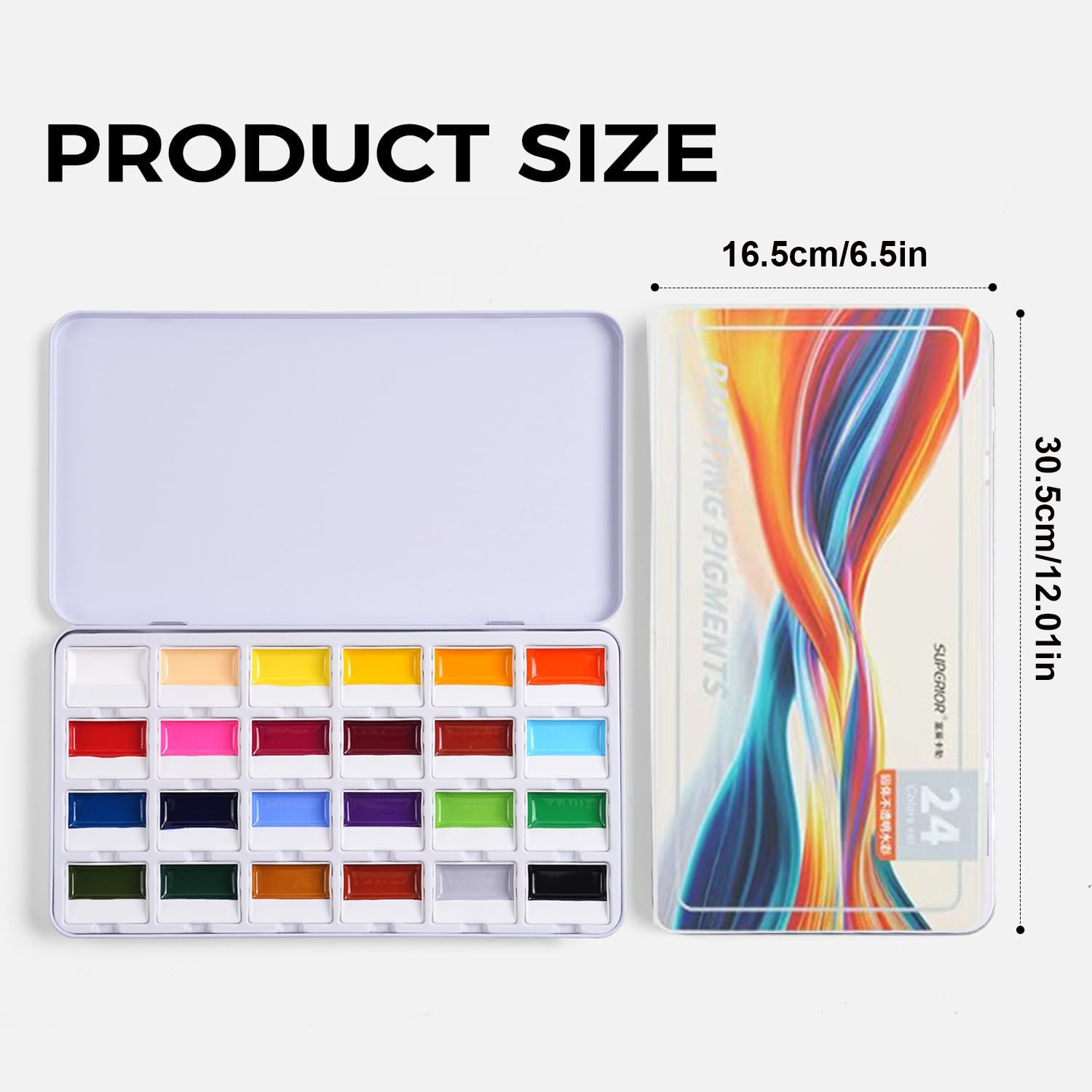 Set Cat Air Solid 24 Warna, Pi - Watercolor Paint Set Solid Pigment ulasan dan harga