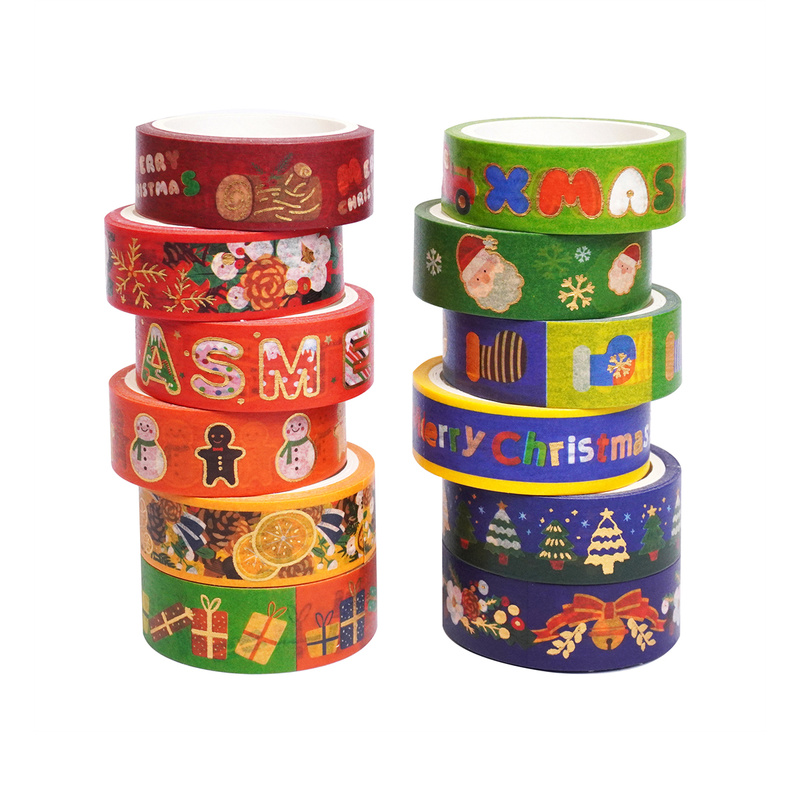 12 Gulungan Washi Tape Motif T - Scrapbooking ulasan dan harga