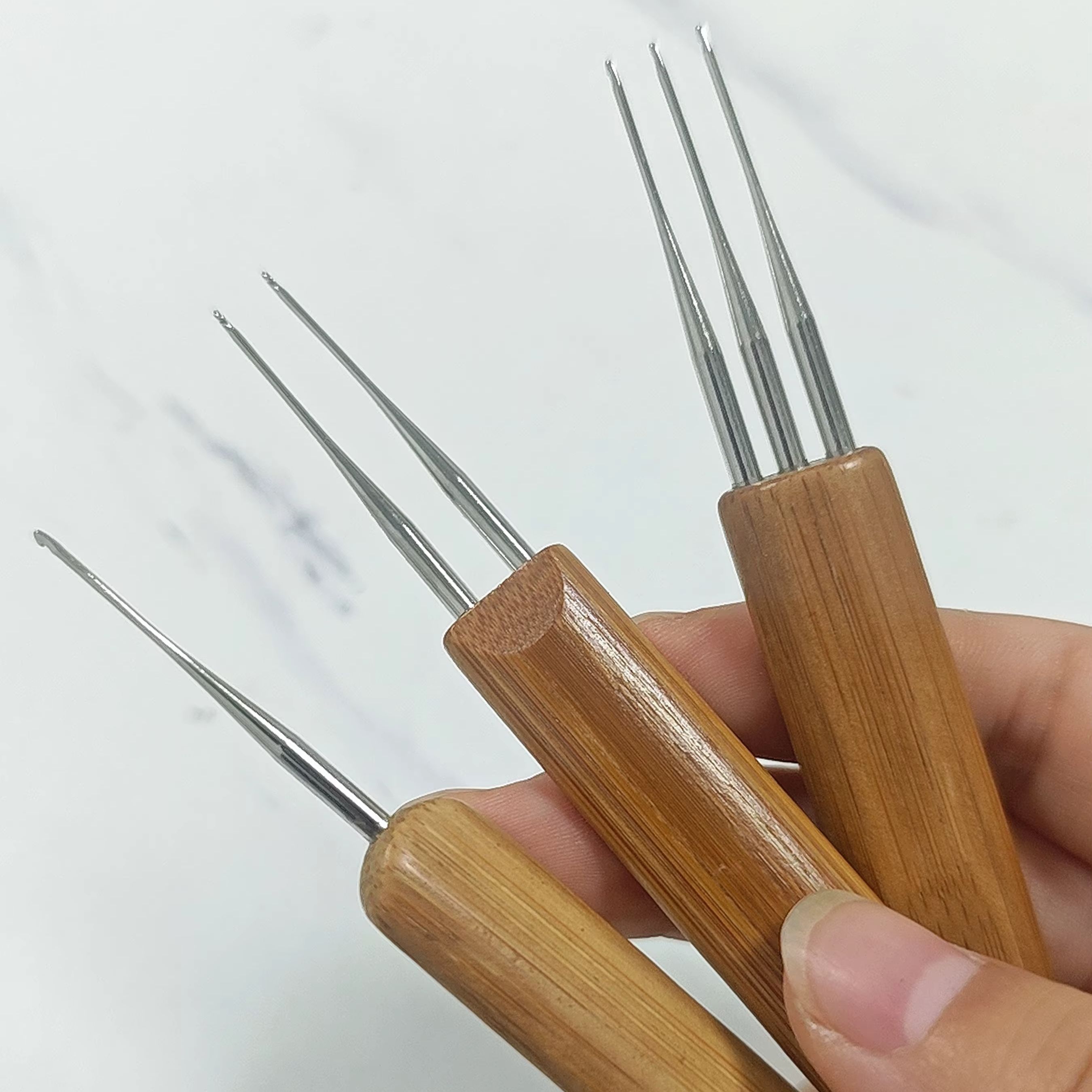 Jarum Rajut Ergonomis dengan G - Wooden Crochet Hooks Ergonomic Handle ulasan dan harga
