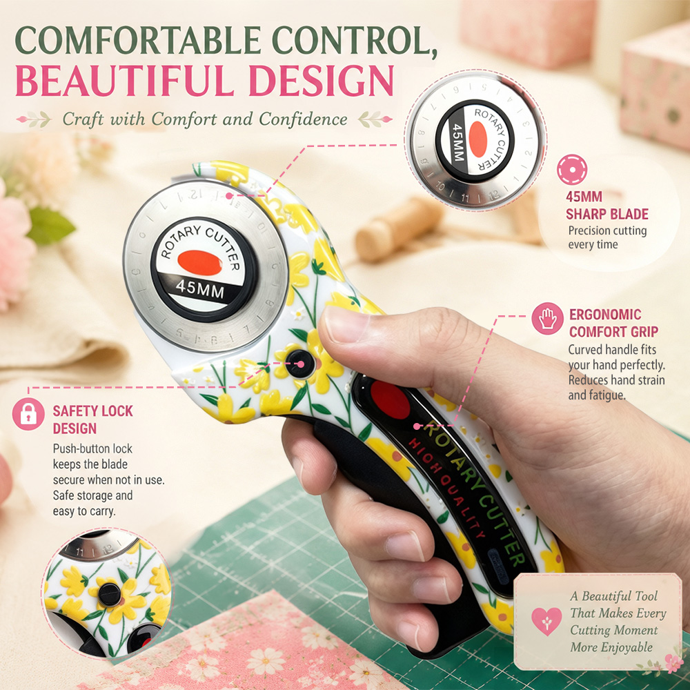 Pemotong Putar 45mm untuk Kart - Rotary Cutter For Fabric 45Mm ulasan dan harga