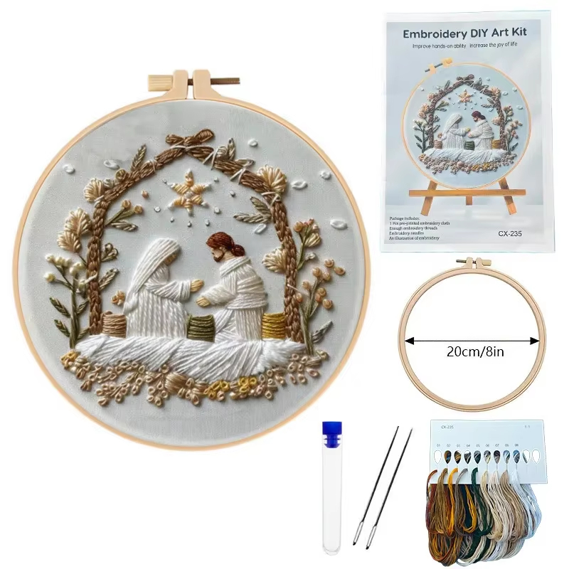 Kit Bordir Natal Kelahiran Yes - Cotton Embroidery Thread Skeins ulasan dan harga