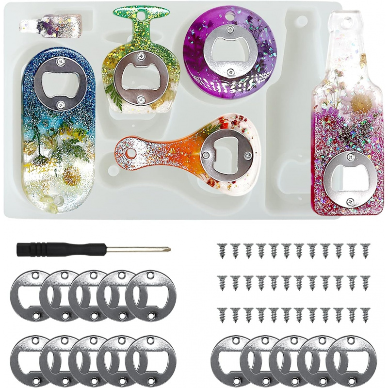 Cetakan resin pembuka botol, S - Silicone Epoxy Resin Molds Set ulasan dan harga